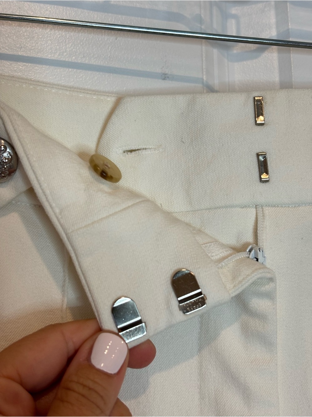 Veronica Beard Cream High-Waist Flare Pants - Picture 5 of 15